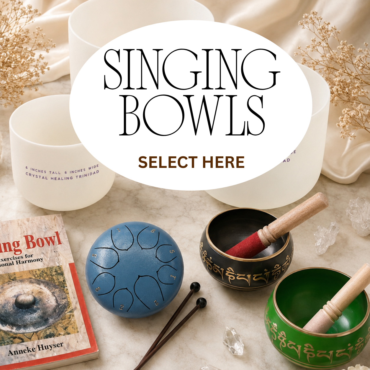 Singing Bowls/Drums/Instruments/Tuning Fork