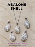 Abalone Shell Necklace- Stainless Steel