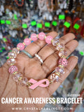 Cancer Awareness Bracelet- Glass Beads