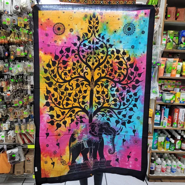 Click For More Options Elephant And Butterfly Tapestry