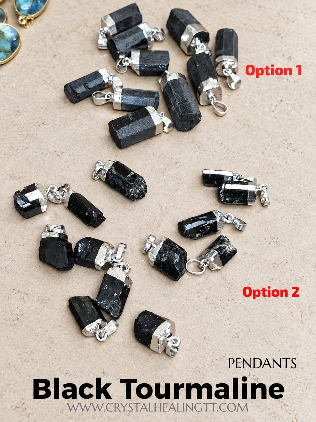 Black Tourmaline Pendants
