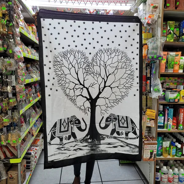 Click For More Options Elephant And Butterfly Tapestry