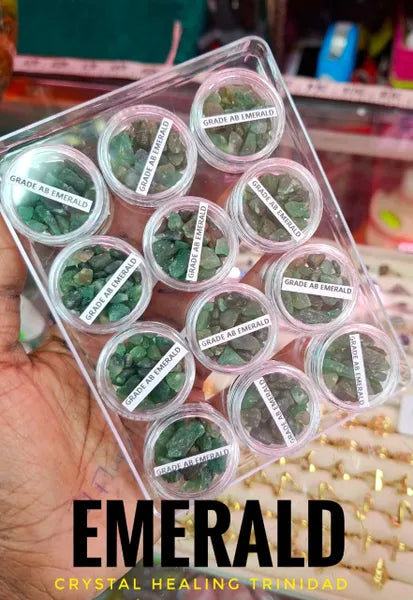 AB Grade Emerald- Individual Container