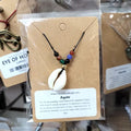 Adjustable Agate & Shell Necklace