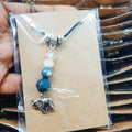 Agate, clear quartz and sodalite