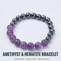 Amethyst And Hematite Bracelet