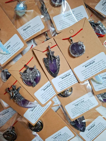 Amethyst Dragon Pendants