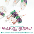 App 3.5 Inches Large Clear Quartz Pendants