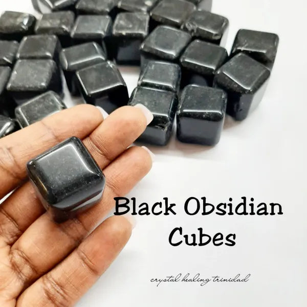 Black Obsidian Cubes