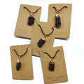 Black Tourmaline - Cord Necklace