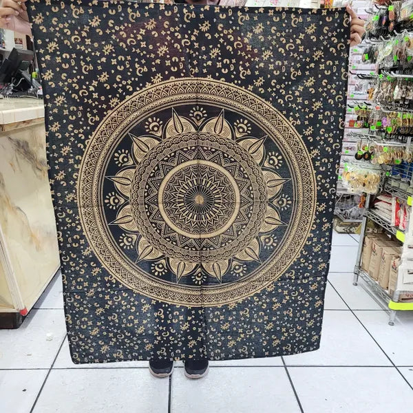Black & Gold Tapestry