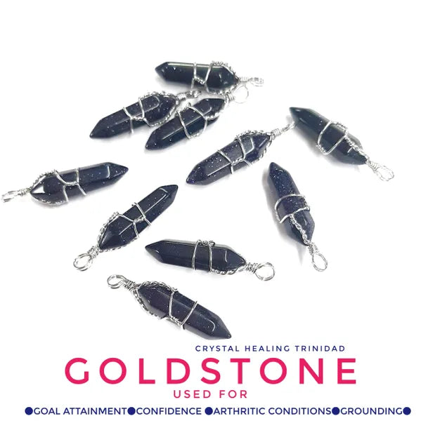 Blue Goldstone Pendant