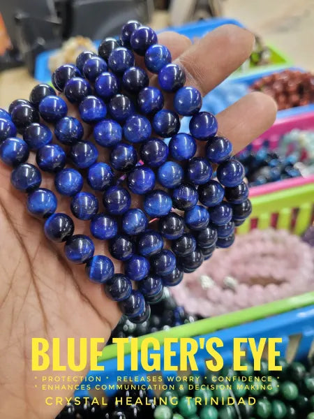 Blue Tiger's Eye - Stretch Bracelet