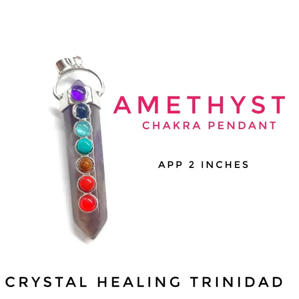 Chakra Amethyst Pendant