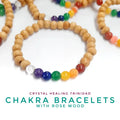 Chakra Bracelets (with rose wood)
