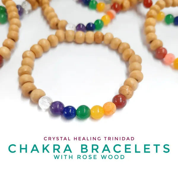 Chakra Bracelets (with rose wood)