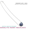 Chunky Sodalite Heart Necklace