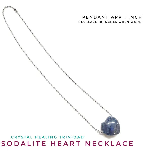 Chunky Sodalite Heart Necklace