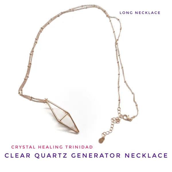 Cleat Quartz Generator - Long Necklace