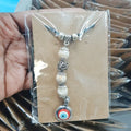 Crackle agate and turkish eye