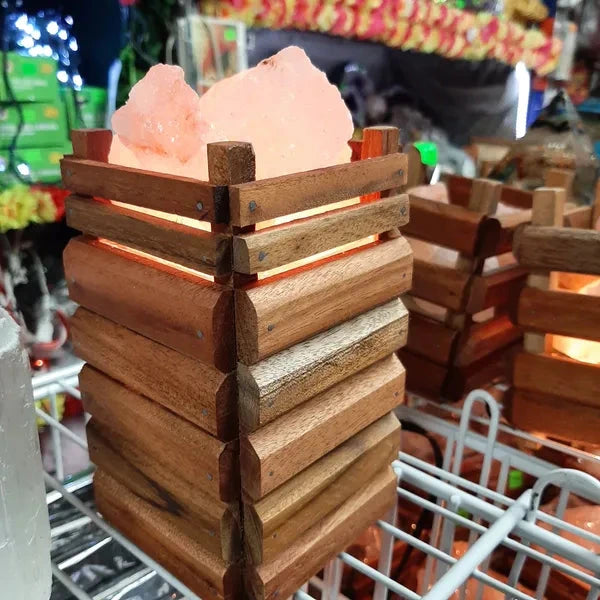 Crate Salt Lamp - 3 x 6 inches