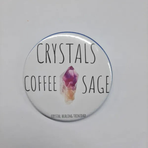 Crystals Coffee Sage Pin