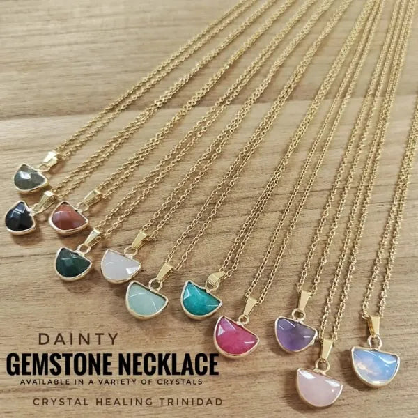 Dainty Gemstone Necklace