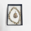 Dalmation Jasper - Bracelet And Pendant Set