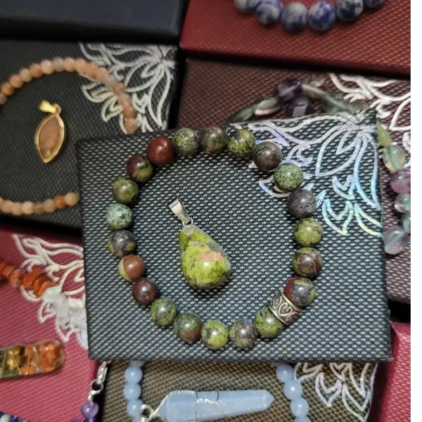 Dragon's Blood and Unakite Set