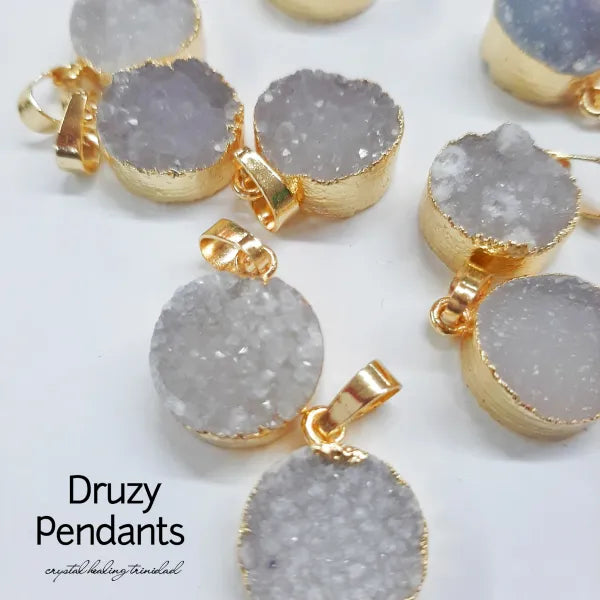 Druzy Agate Pendants