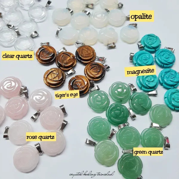 Flower Crystal Pendants