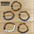 Wooden/Gem Cross Bracelets