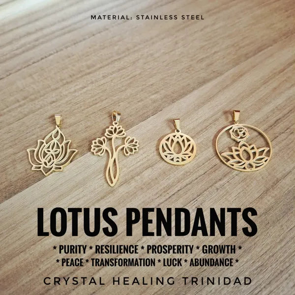 Gold Lotus Pendant