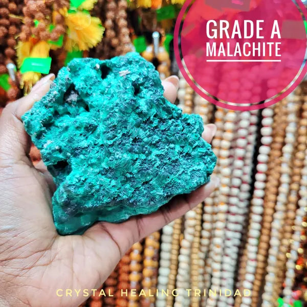 Grade A Raw Malachite (4x4x2)