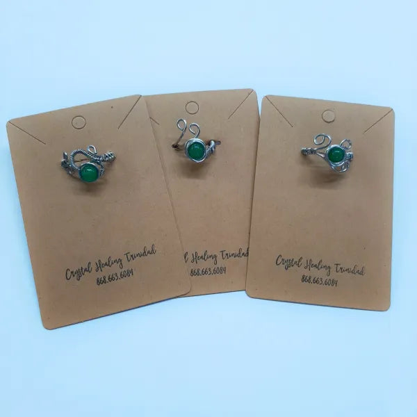 Green Aventurine -(Stainless Steel)