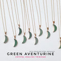Green Aventurine Moon Necklace