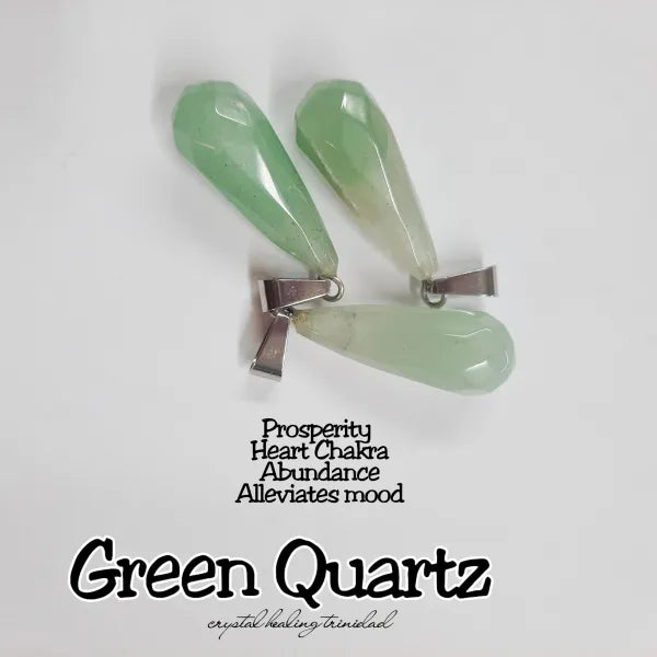 Green Quartz - Drop Pendant