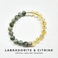 Labradorite & Citrine Med (8mm)
