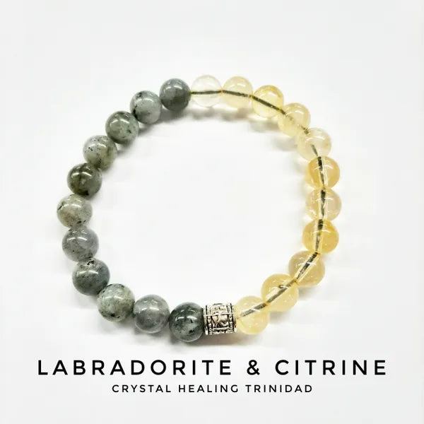 Labradorite & Citrine Med (8mm)