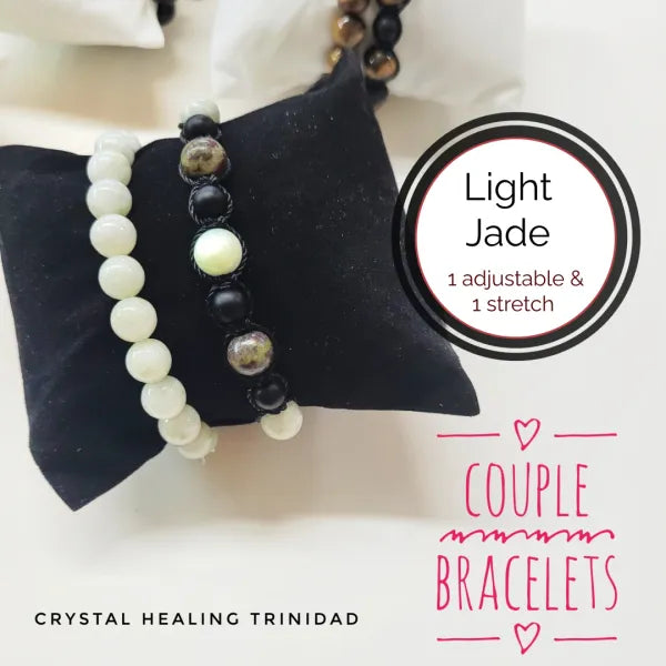 Light Jade Coupl's Bracelet