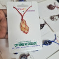 Macrame Citrine Necklace