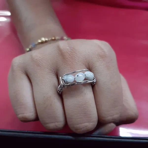 Moonstone Ring Stainless Steel (9)