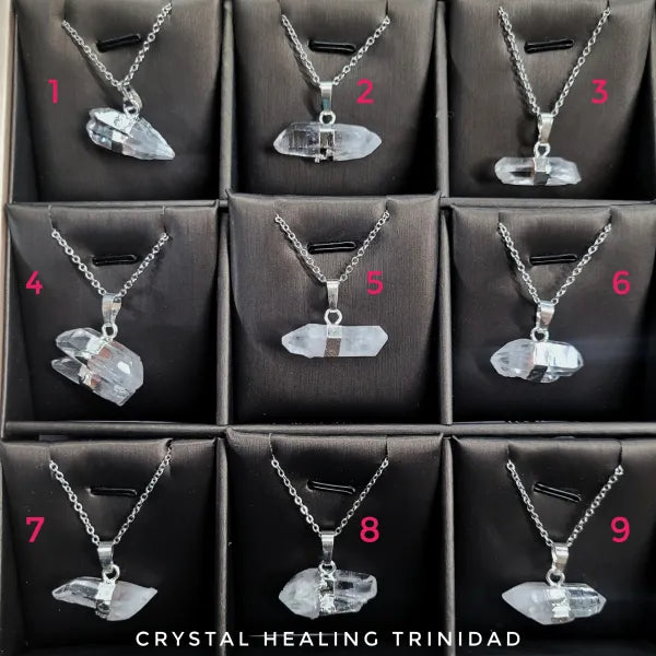 Natural Pointed Quartz Necklace