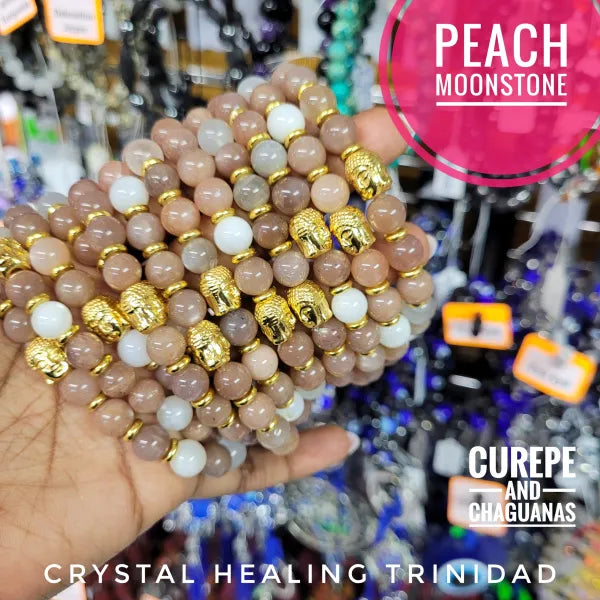 Peach Moonstone Bracelet