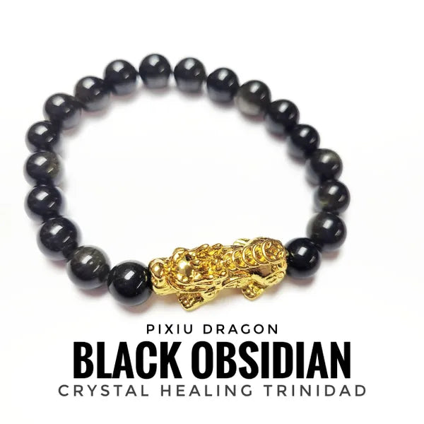 Pixiu Black Obsidian Bracelet