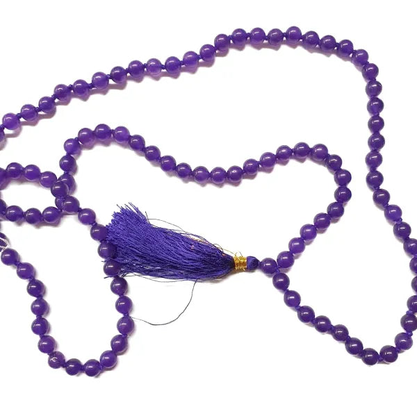 Purple Agate Mala