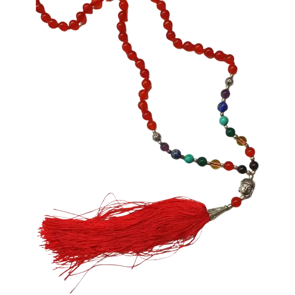 Red Agate Chakra Mala