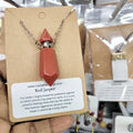 Red Jasper - Bottle Necklace