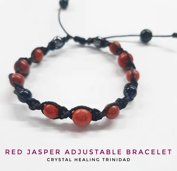 Red Jasper Adjustable Bracelet (8mm)