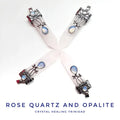 Rose Quartz And Opalite Point Pendant